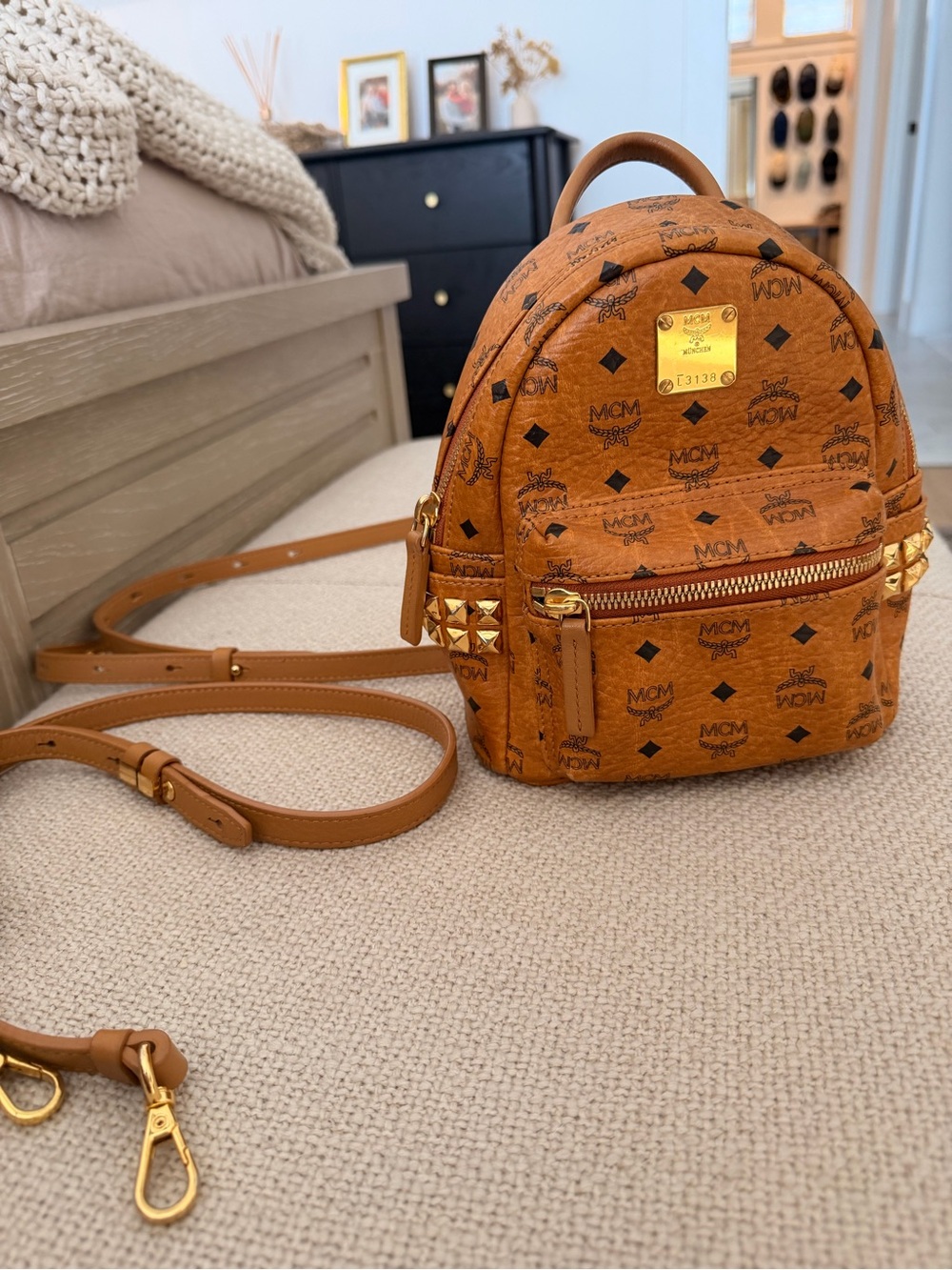MCM x mini backpack crossbody bag